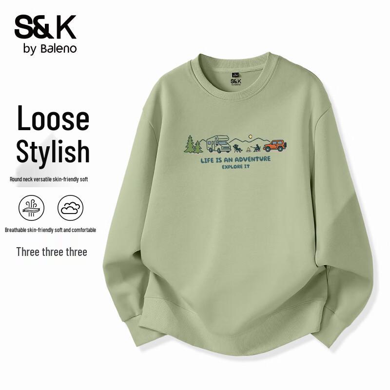 

Baleno Men s S&K Series Round Neck Sweatshirt 4XL