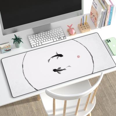 Yin Yang Fish Koi Multisize Mouse Pad Chinese Style GamerLarge Office Keyboard MouseMat Black White Carpets Mousepad for Laptop
