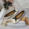 Fashion Fashion Shallow Flats Slip On Shoes For Women New In 2025 Female Strange Toe Footwear Butterfly-Knot Ladies Flats With Shoes