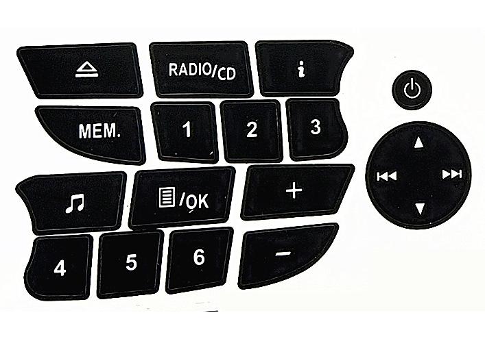Car Interior Car Button Repair Sticker Key Ac Central Control Sticker Cd Broadcast Audio Button Repair Car Sticker