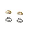 Exquisite Minimalistische Zirkon Diamant Ohrringe - Französisches Design, Kleine Hohle Runde Ohrbügel für Damen