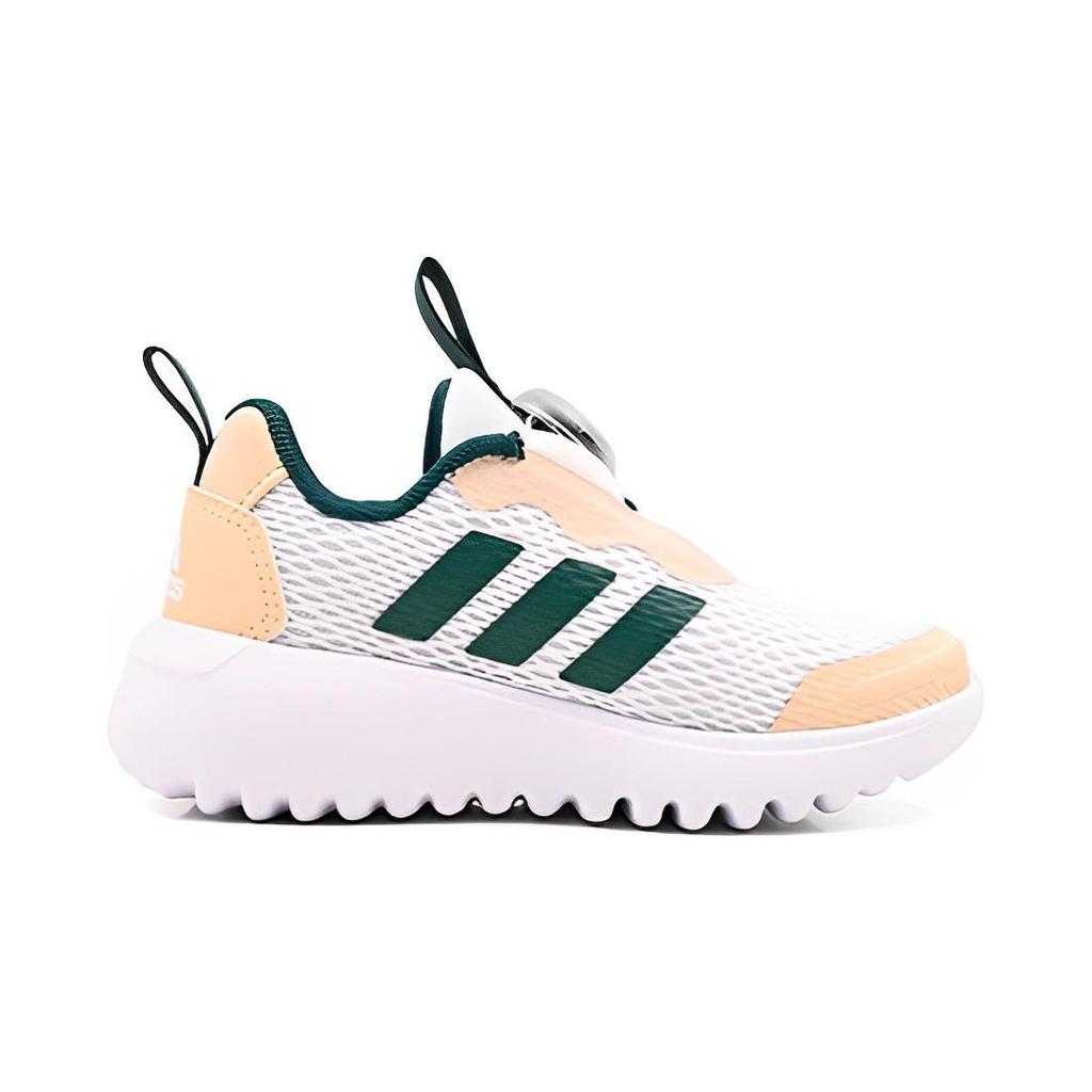 adidas ActiveFlex BOA 3.0 Resistente à Abrasão Respirável Cano Baixo Tênis de Corrida Infantil Bege Branco Verde Infantil IG0587