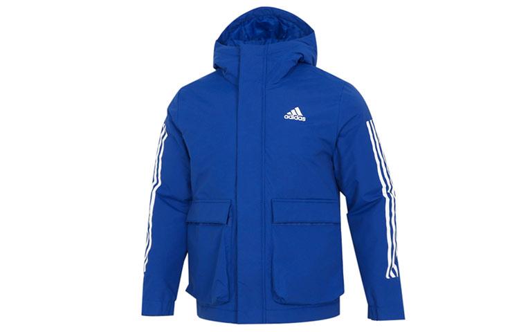 Adidas Puffer Jackets Men s Royal Blue Hooded Moderate Other GT1706 M