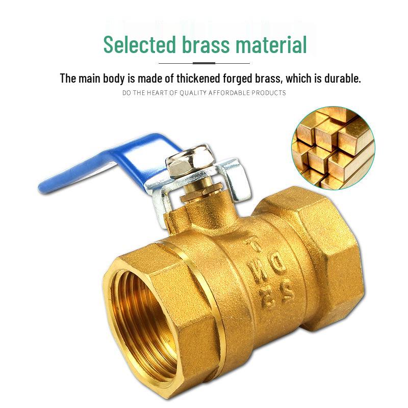 Check Valve: All-Copper Pneumatic Ball Valve – Thickened Tap Water Pipe Switch, Available in 4, 6, and 2-Point Mini Sizes
