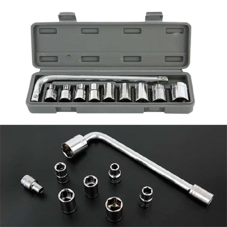 8-21mm for Automobile Motorcycle Repairing 10PCS Car Socket Sleeve Wrench Set