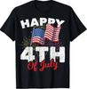 Happy 4th Of July Patriotic American Us Flag 4th Of July Tshirt
