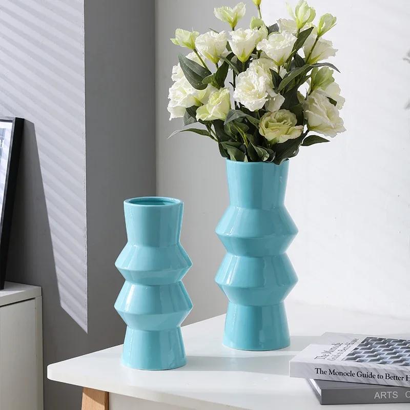 Ceramic vases, creative home accessories, flower simulation, versatile living room, dining table ceramic decorations flower vase