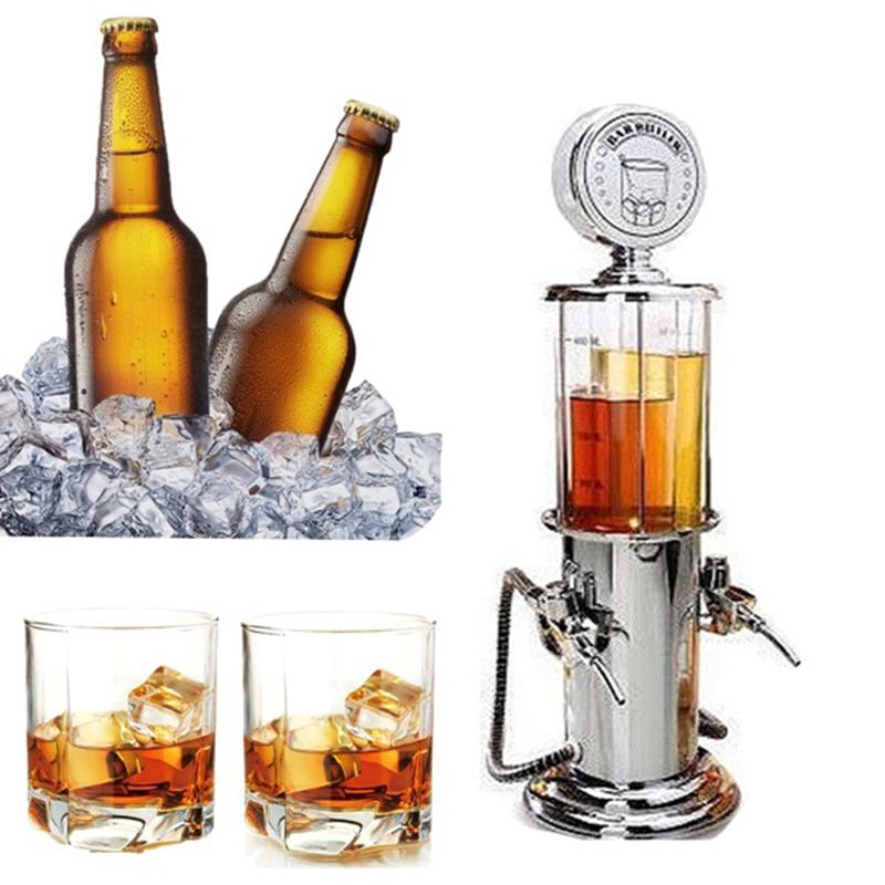 

Wine Gas Station Cocktail Dispenser Drinks Bartending Beer hine Double Pumps Liquor Dispenser срібний