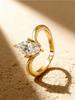925 Sterling Silver Gorgeous Fashionable Marquise Zircon Ring For Women Engagement Wedding Luxury High Quality Fine Jewelry