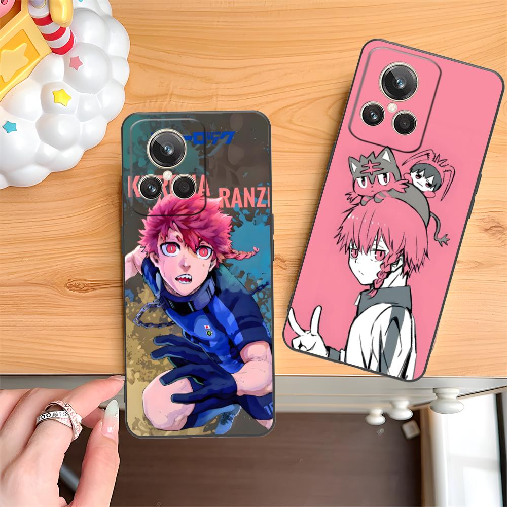 Blue Lock Ranze Kurona Matte TPU Mobile Phone Case for Realme GT 8 Neo Pro C75 73 71 C67 65 C55 53 C35 31 C20 15 Colorful Cover