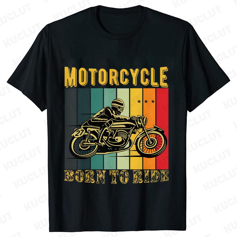 I Like My Motorcycle and Maybe 3 People T-Shirts Men Casual Loose Clothing Oversized Summer Fashion Tops Cartoon Mens Tshirts