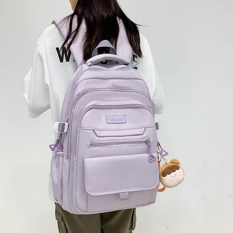 

Backpack men s simple large-capacity travel backpack women s casual Japanese junior high school student high school student schoolbag men single package