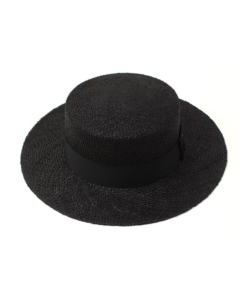Yunibeosyeolkemiseuteuli Bau Black Flat Fedora Summer Fedora