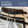 Braideds Woven Stretch Belt Plain Color Elastic Belt Fashion Canvas Belt  Men Women