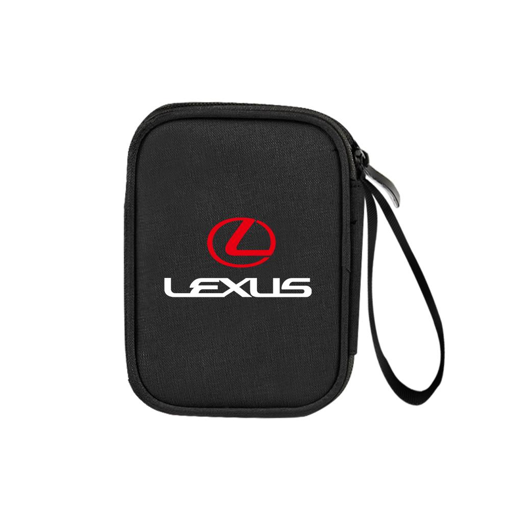 

1Pcs Car Portable Men Women Travel Storage Bag Key Wallet Organizer For Lexus IS IS250 IS250C IS300 IS300C IS350 IS350C F SPORT