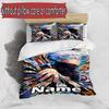 Set copripiumino 3 pezzi (1*Copripiumino + 2*Federe, Senza Nucleo), Set Biancheria da Letto Personalizzato con Nome e Motivo Jujutsu Kaisen, Regalo Decorazione Camera da Letto