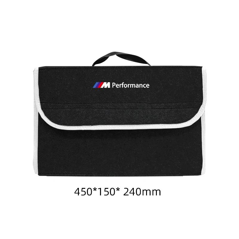 1 pièce Sac Organisateur Souple en Feutre pour Voiture Boîte de Rangement Pliable pour Coffre de Voiture Pour BMW M E46 E90 E60 F30 F10 E39 E36 F20 G30 G20 E87 E92 E91 E30