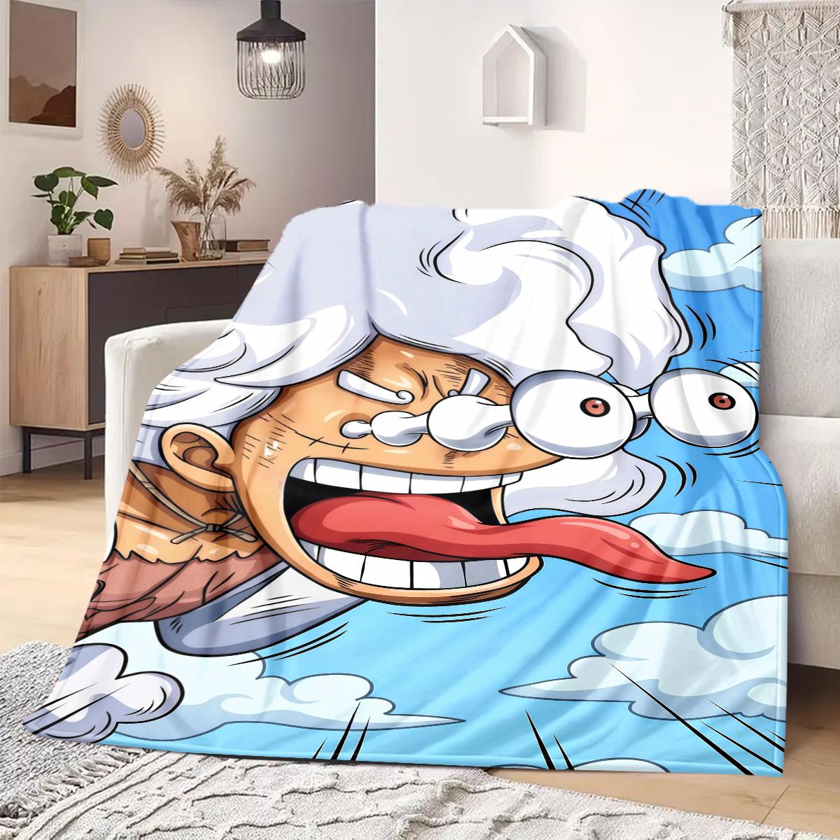 

OnePiece Anime Print Blanket Warm Comfortable Flannel Blanket Suitable for Bedrooms, Sofas, Beds, Chairs, Picnics, Travel 75x90cm