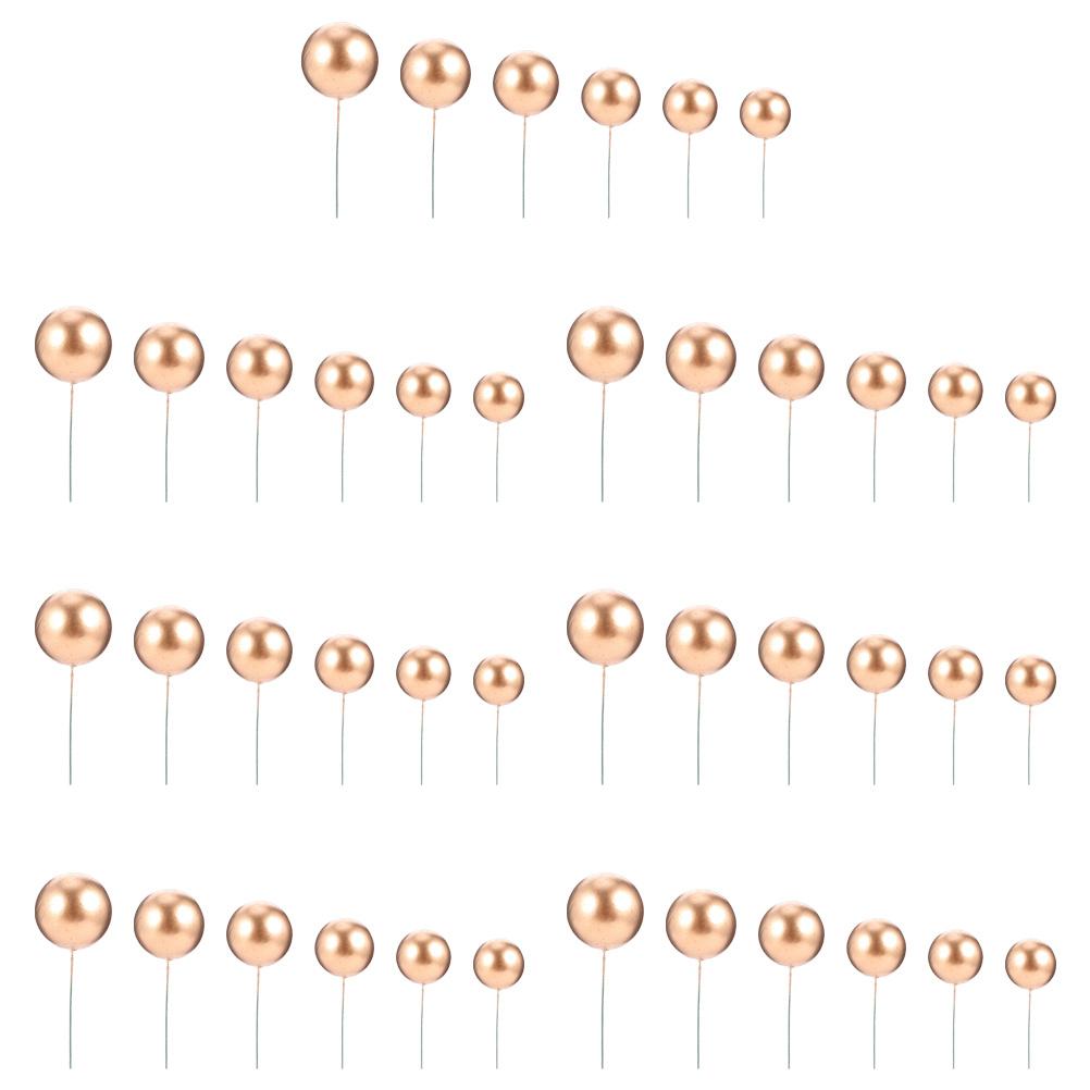 42 Stück Schaumkugel Dessert Topper Premium Kuchenstecker Keine Werkzeuge erforderlich Einfach zu verwenden für Geburtstag Weihnachten Hochzeit Feier