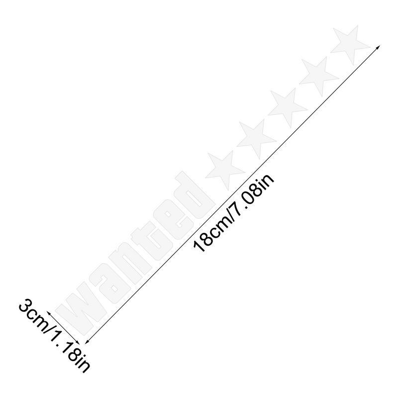 Wanted Car Sticker Water Resistant Auto Decors Decal Five Stars Car Sticker Auto Body Decoration Sticker For Truck Rear Window