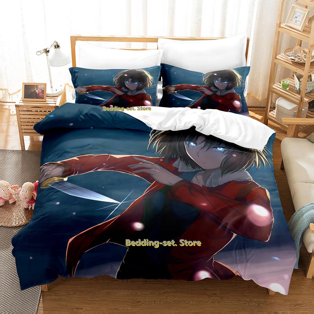 Comforter New Shiki Bedding Set Single Twin Full Queen King Size Bed Set Adult Kid Bedroom Three-Piece Suits Personality Anime Bed Sh