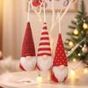 Mingguan Colorful Knitted Gnome Ornaments - Faceless Old Man Christmas Decorations