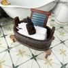 3Pcs/Set 1:12 Dollhouse Miniature Wooden Barrel Washboard Brush Laundry Scene Micro Landscape Ornaments Pretend Play Toys