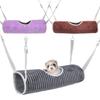 Sleeping for Chinchilla Ferret Rat Swinging Bed Hamster Hammock Mouse Hanging Cage Hamster Tunnel