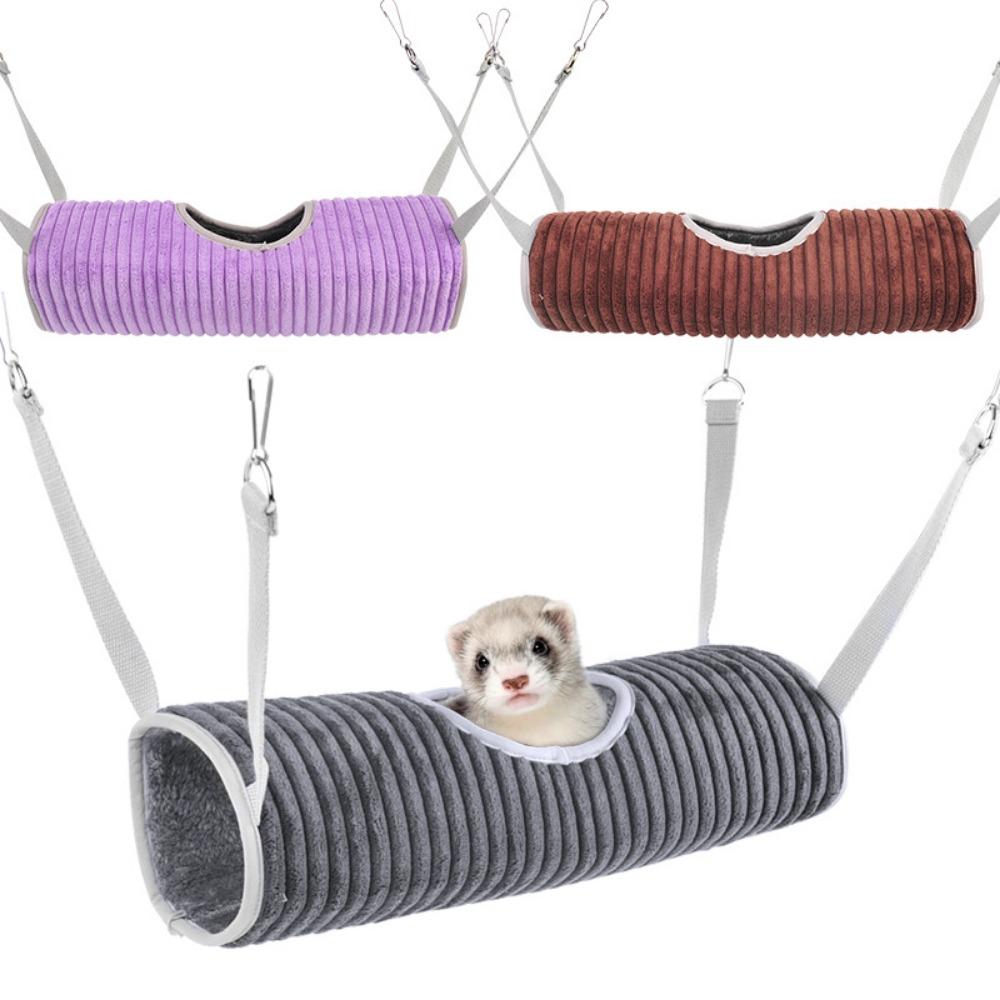 Sleeping for Chinchilla Ferret Rat Swinging Bed Hamster Hammock Mouse Hanging Cage Hamster Tunnel