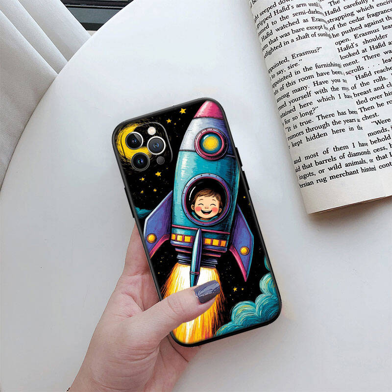 MH15 Astronaut Space Moon Phone Shell for Samsung S20 S21 S22 S23 S24 FE Ultra Plus Lite S21S A55 A07 A17 F06 F16 M06 M16 M56 A36 A37 A57