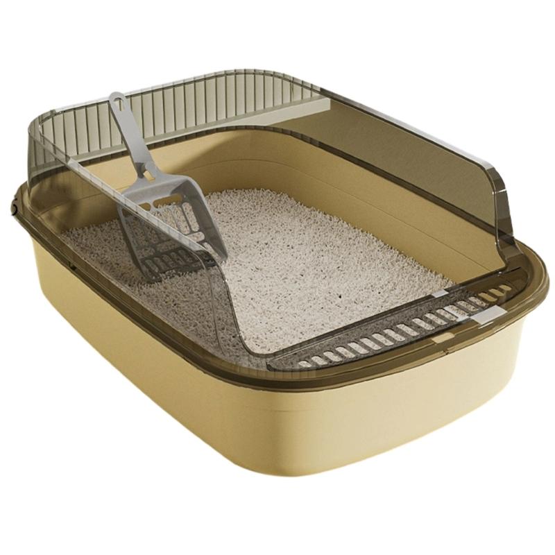Large Cats Toilet Box For Pet Cats Households with Ventilation System And Removable Part Easy To Clean Litter Box