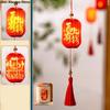 2026 Horse Year New Year Lantern Red Ancient Style Handheld Lantern Tassel Glowing Luminous Cloth Lantern Outdoor Decor