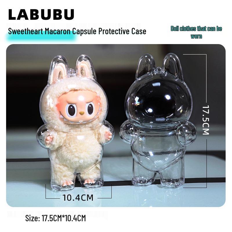 

Labubu V1 Third Gen High-Energy Transparent Stroller Bag Pendant Toy Cover