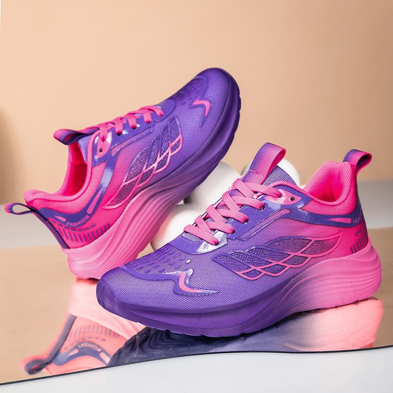 Sneakers Large size shoes New flying flag surface breathable ultra-light casual thick-soled heightening shoes