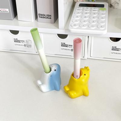 1 pz Contenitore per Penne Animali Cartoni Animati per Scrivania Portaoggetti per Cancelleria Accessori per Ufficio Scuola e Portaspazzolini