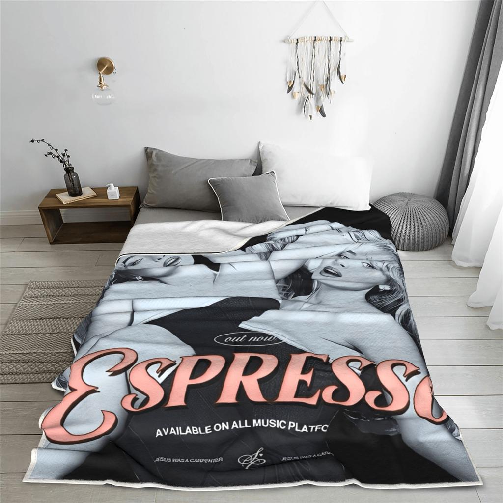 Sabrina Caprenter Flannel Blanket Winter Soft Warm Throw Blanket for Kids Couch Chair Funny Bedspread Sofa Bed Cover