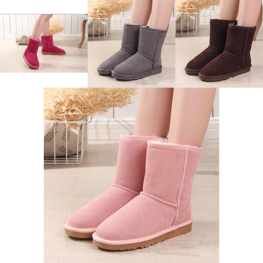 Hochwertige Winter-Schneestiefel für Damen und Herren mit kuscheligem Synthetikfell-Futter und robustem Rindsleder-Obermaterial