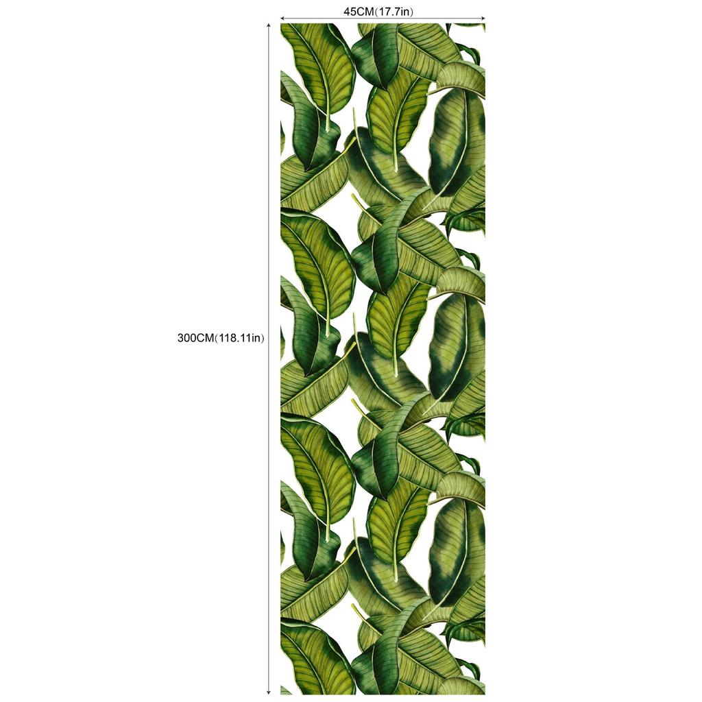 HaoHome Blumen und Pflanzen Abziehbar und Aufklebbar Tapete Abnehmbar Mehrfarbig Vinyl Klebstoff Floral Wandbeläge Wohnzimmer Dekor