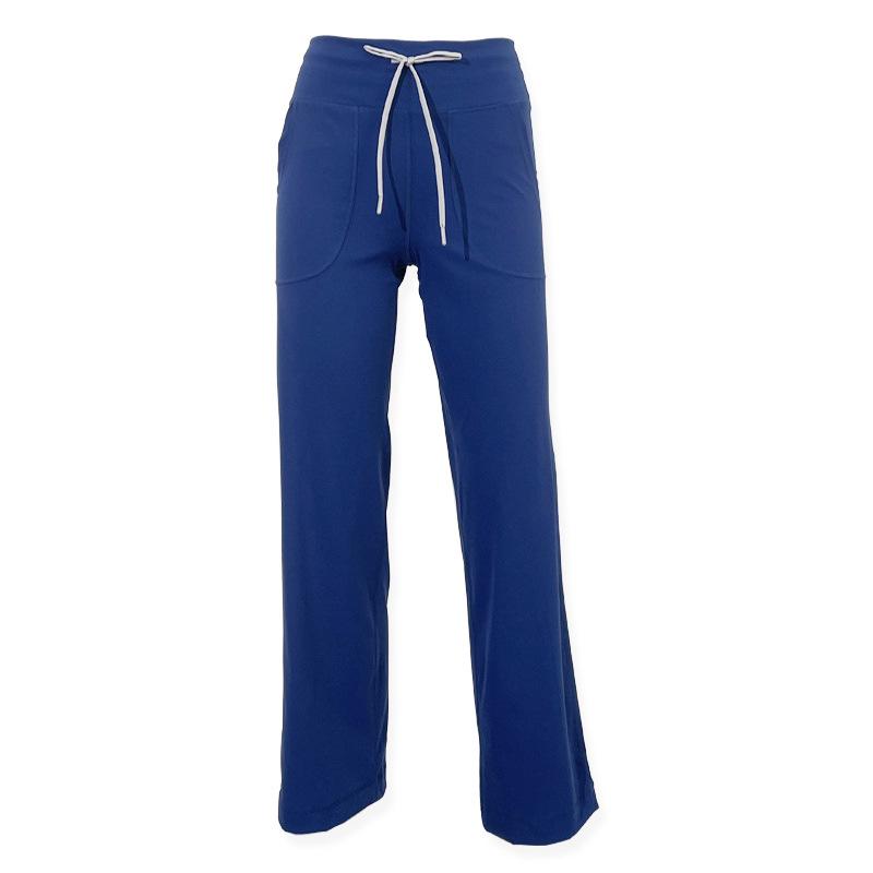 Vintage Yoga Suit: Casual High-Waisted Wide-Leg Drawstring Pants for Fitness