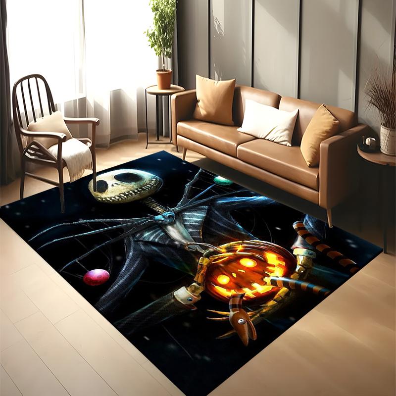 2026 Nuovo Cartone Animato di Natale The Nightmare Before Tappeto Regalo per Camera da Letto Soggiorno Casa Decorazione Divano, Decorazione per Bambini Tappetino per Pavimento