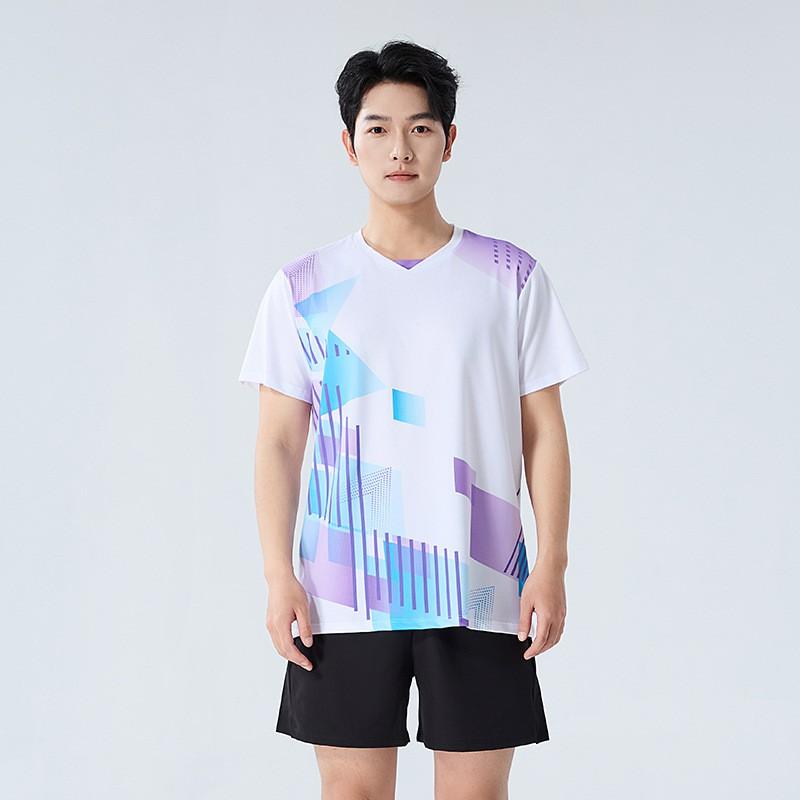 Womens Badminton Sport Set Quick-Dry Short Sleeve Top Skort Pants Training Competition Team Uniform