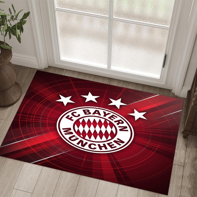 Bayern Munich Design Crystal Velvet Carpet Cozy Non?Slip Printed Rug For Bedroom Living Room Entrance