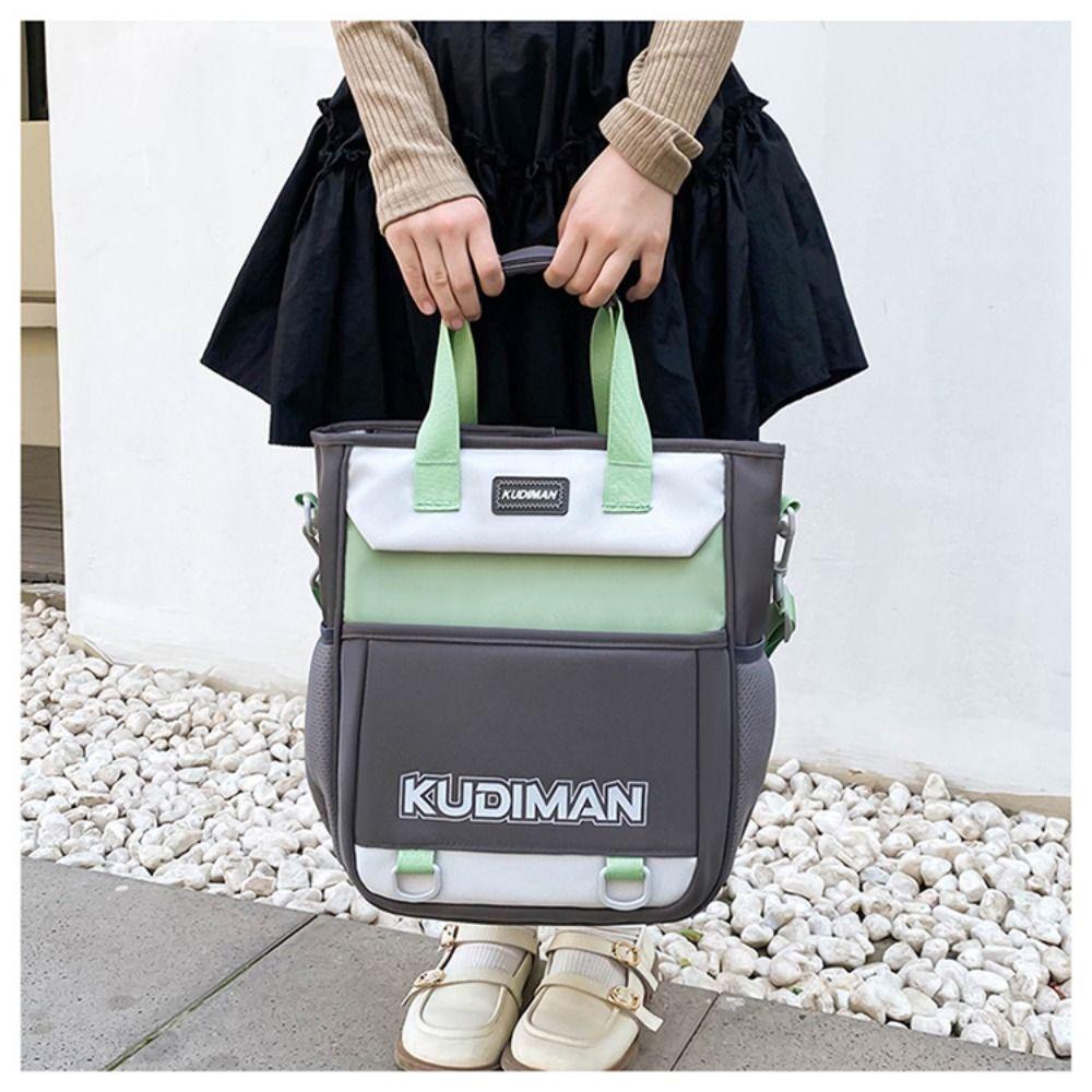 

Commute Casual Knapsack Zipper Tote Bags Sweet Student School Bag Unisex зелёный