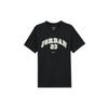 Como M Jmvp Ss25 Cuello Redondo Moda Suave Versátil Manga Corta Camiseta Hombre Camiseta Negra IB7525-010