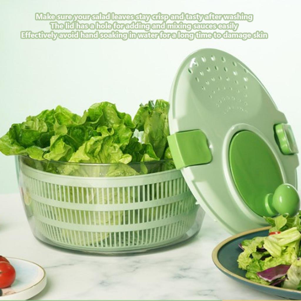 Salad   Plastic Time Saving Fast Mixing Washable Rotatable Veggie Washer for Kitchen