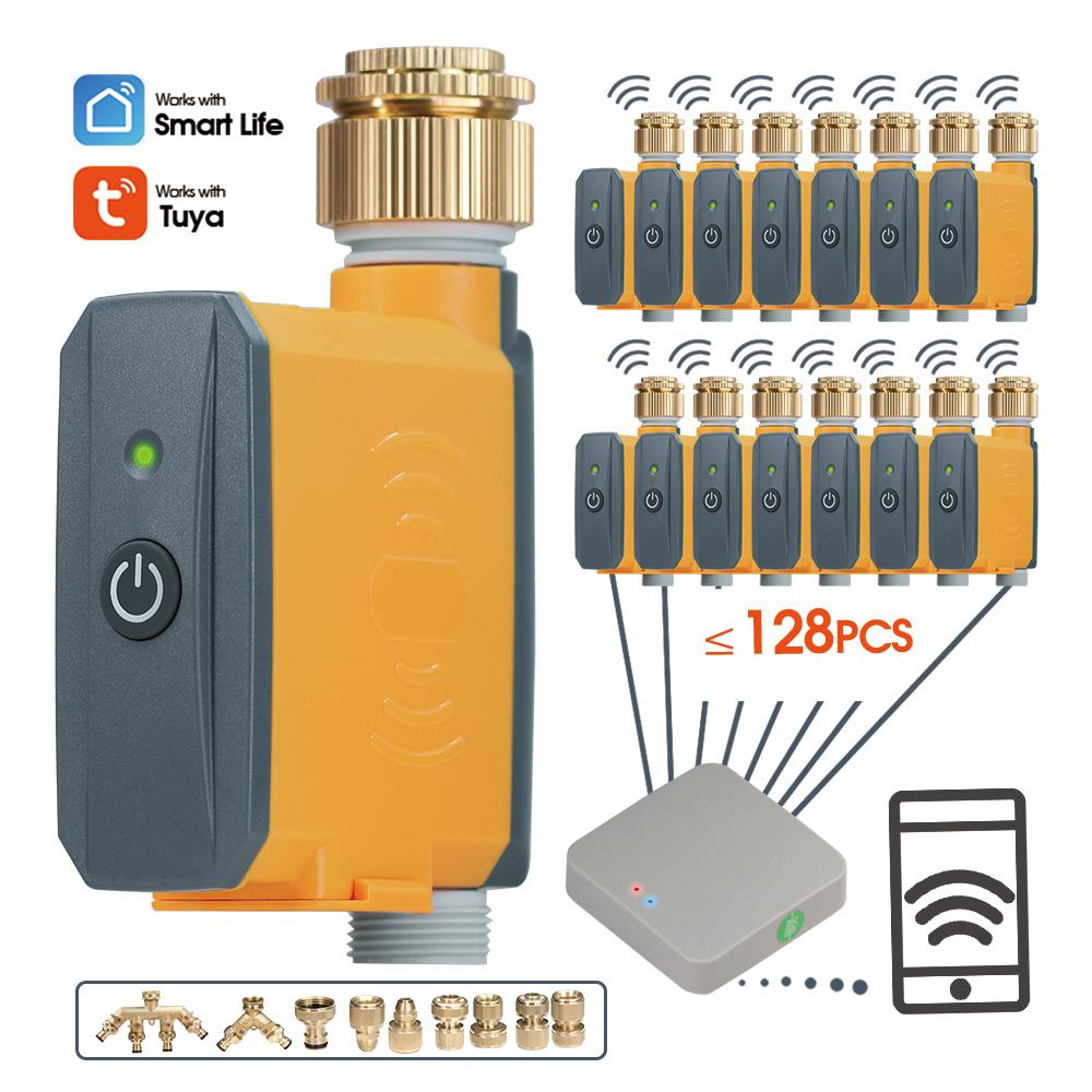 

Латунные соединения ZigBee Wifi Садовый шланг Таймер для полива Умные таймеры для воды Мобильный телефон Пульт дистанционного управления Автоматический шлюз Синхронизация