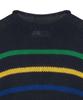 POLO RALPH LAUREN W Striped Cotton Sweater - Navy