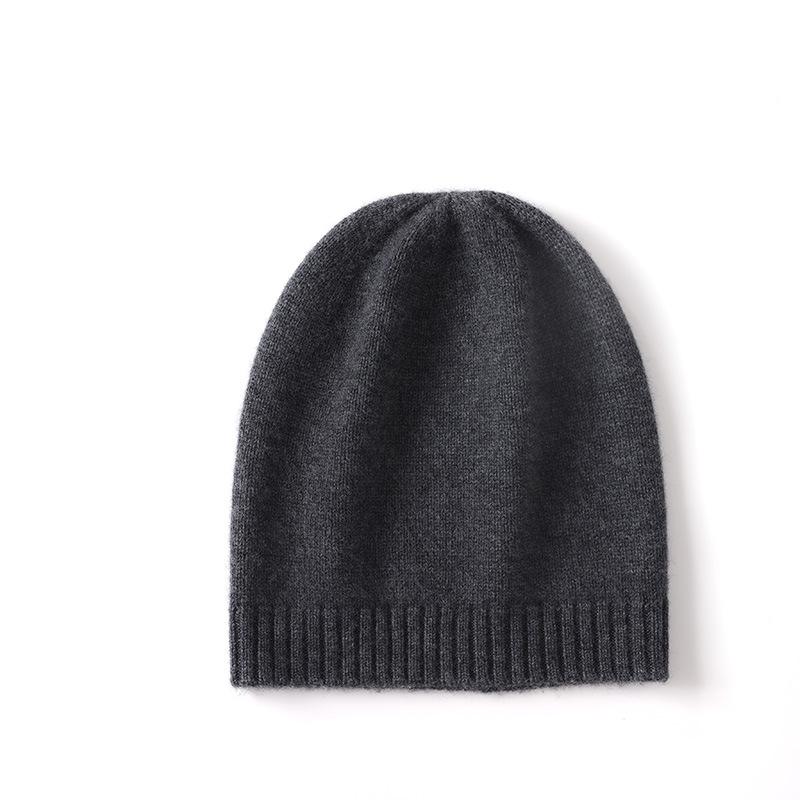 Soft Cashmere Hat Autumn and Winter New Style Unisex Casual Ear Protection Solid Color Hat Fashionable Knitted Hat