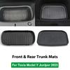 For Tesla Model Y 2025 Juniper TPE Front Trunk Cargo Liner Tray Mat Frunk Layered Partition Plate Organizer Divider Baffle Board