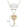 Elegant Zirconia Beating Heart Titanium Necklace for Women - Light Luxury Clavicle Chain Jewelry